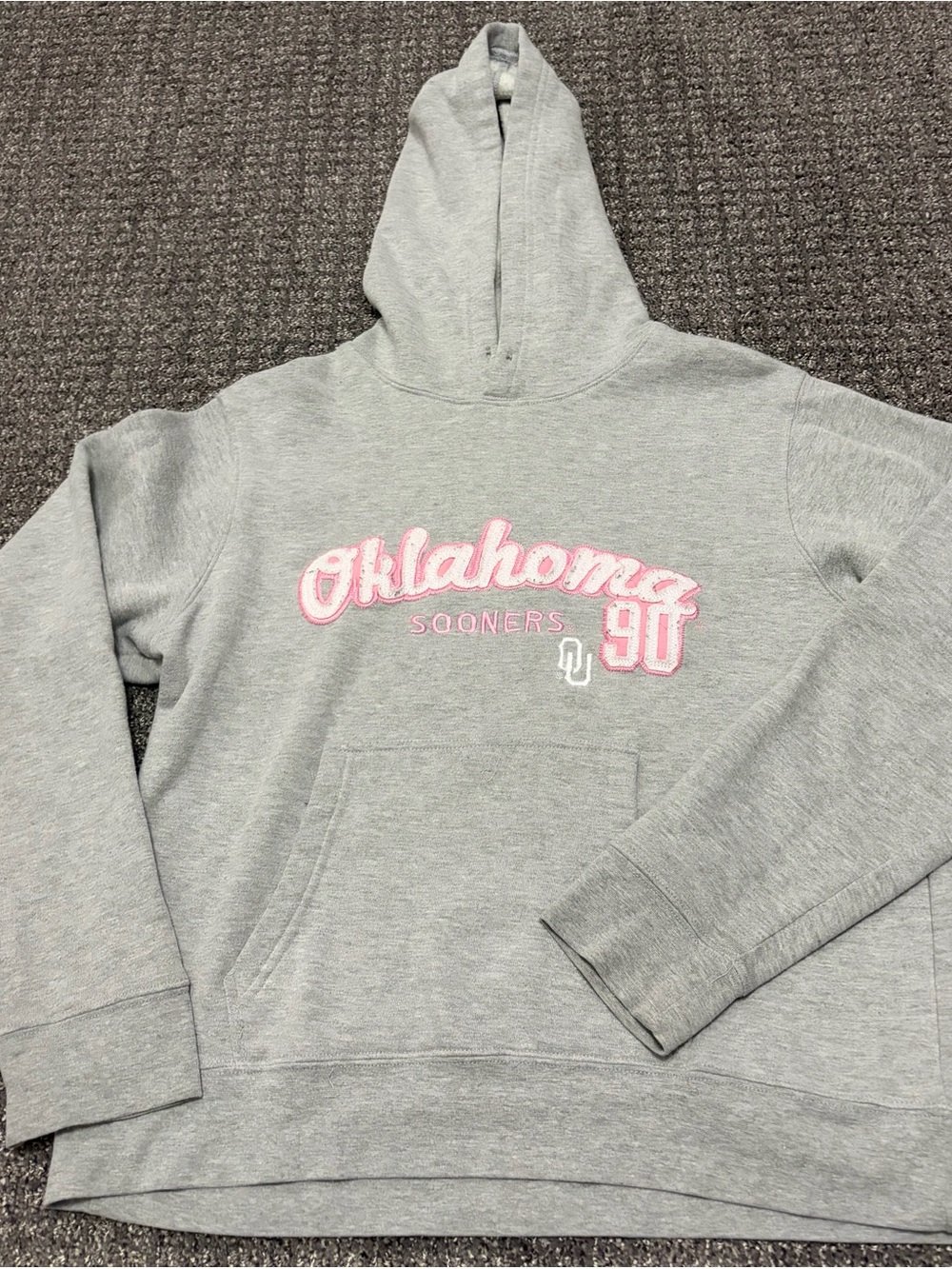 Gray Oklahoma Sooners Hoodie Sweatshirt - Women's